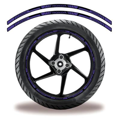 Adesivo Refletivo Friso Roda Moto Honda Azul Azul 3