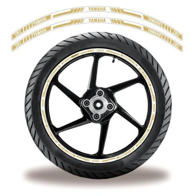 Adesivo Refletivo Friso Roda Moto Yamaha Bege Bege 4
