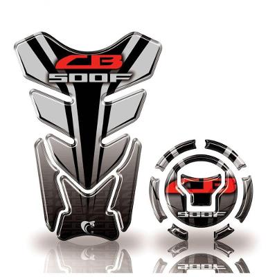 Adesivo Protetor Tanque E Bocal Honda Cb 500F + 2018 Vermelho E Preto