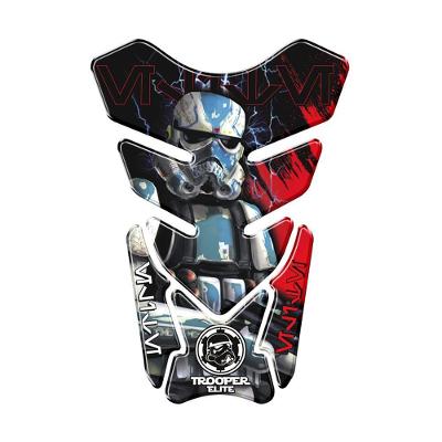 Protetor De Tanque Adesivo Moto Honda Yamaha Suzuki Star Wars Trooper Azul