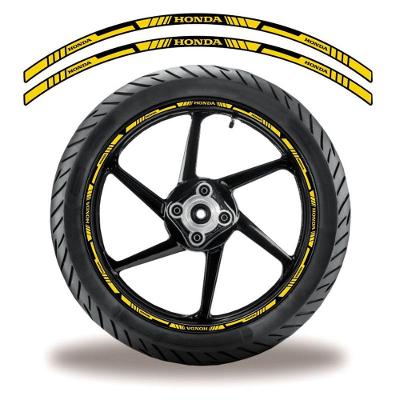 Adesivo Refletivo Friso Roda Moto Honda Amarelo Amarelo 2