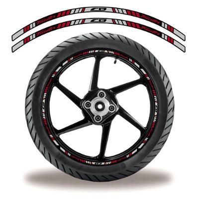 Friso De Roda Adesivo Refletivo Honda Cb Twister Vermelho Vermelho
