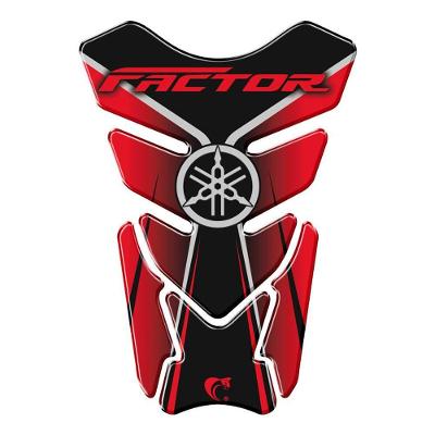 Protetor De Tanque Adesivo Moto Yamaha Factor Vermelho Vermelho