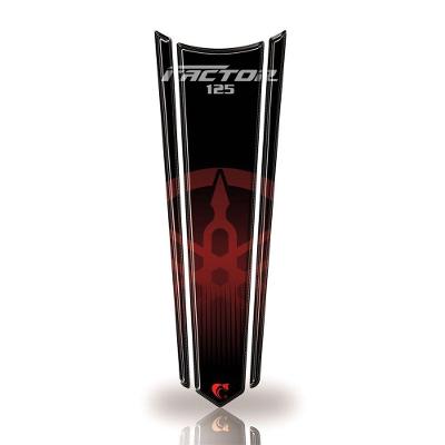 Adesivo Gravata Tanque Moto Resinado Factor 125 Vermelho