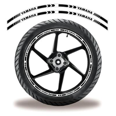 Friso De Roda Adesivo Refletivo Yamaha Preto Preto