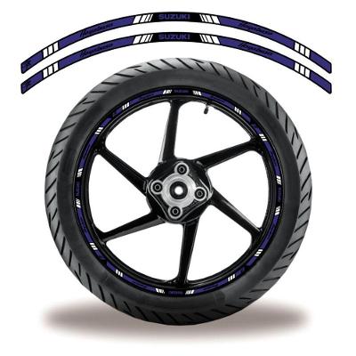Friso De Roda Adesivo Refletivo Suzuki Hayabusa Roxo E Preto