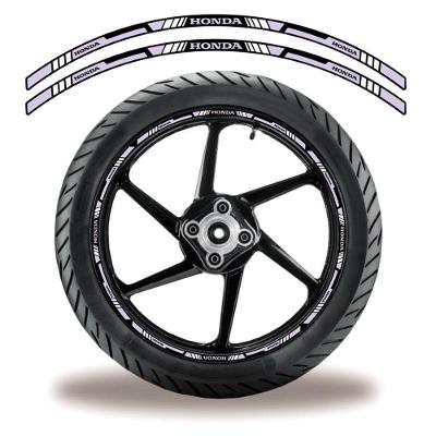 Adesivo Refletivo Friso Roda Moto Honda Rosa, Lilás Lilas 3