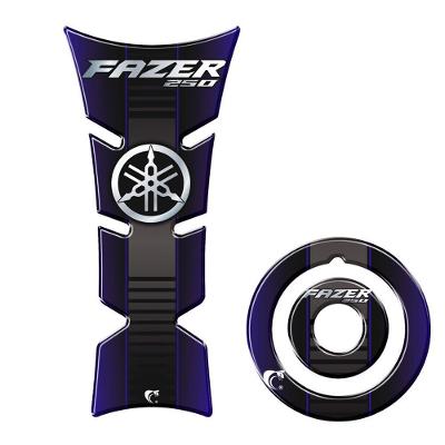 Adesivo Protetor Tanque E Bocal Moto Yamaha Fazer 250 Azul