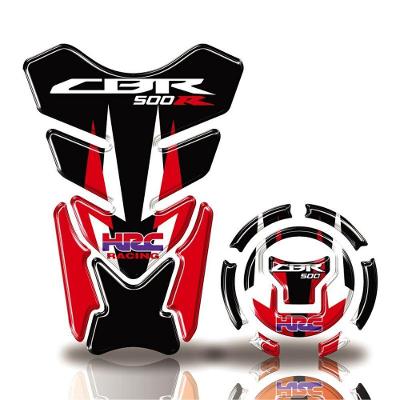 Kit Protetor Tanque Adesivo Moto Honda Cbr 500 Acima 2018 Vermelho Vermelho