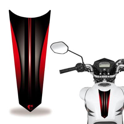 Adesivo Faixa Gravata Tanque Moto Listra Vermelho