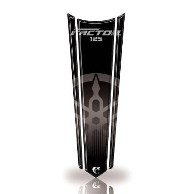 Adesivo Gravata Tanque Moto Resinado Factor 125 Preto