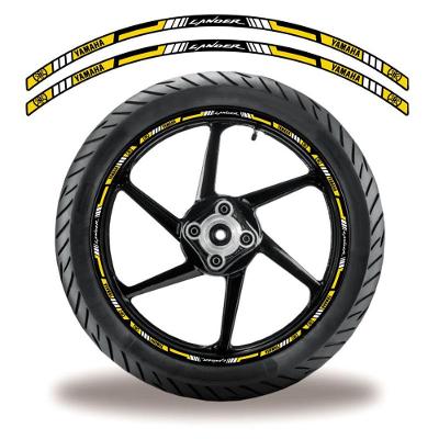 Friso De Roda Adesivo Refletivo Moto Yamaha Lander Amarelo Amarelo