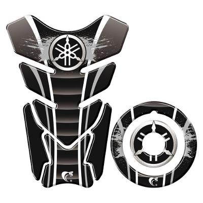 Adesivo Protetor Tanque E Bocal Moto Yamaha Diapasão Preto