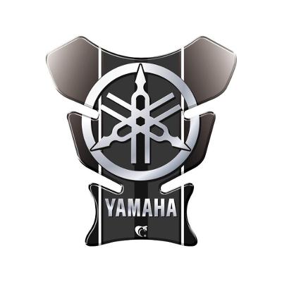Adesivo Protetor De Tanque Moto Yamaha Diapasão Cinza Cinza