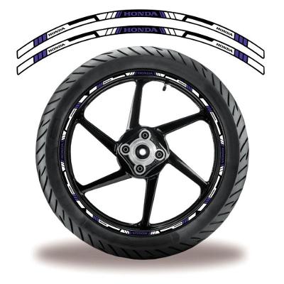Adesivo Refletivo Friso Roda Moto Honda Azul Azul 1