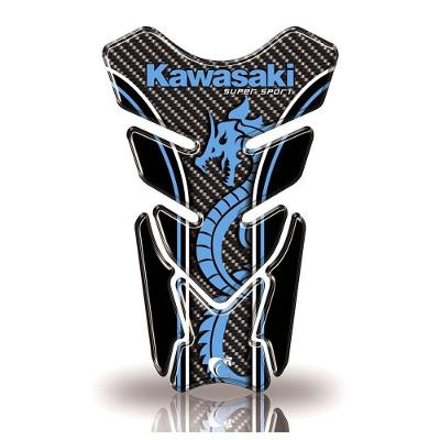 Protetor De Tanque Adesivo Moto Kawasaki Azul