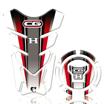 Kit Protetor Tanque Adesivo Moto Honda Cg Ano Acima 2018 Vermelho