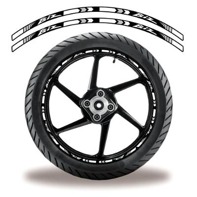 Friso De Roda Adesivo Refletivo Honda Biz Branco Branco