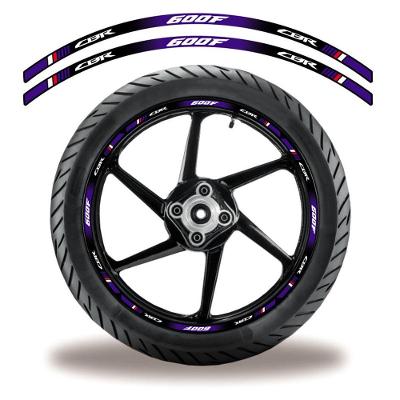 Friso De Roda Adesivo Refletivo Honda Cbr 600F Azul E Branco Azul