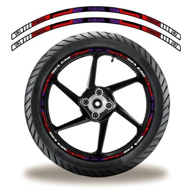 Adesivo Refletivo Friso Roda Moto Yamaha Azul Azul 2