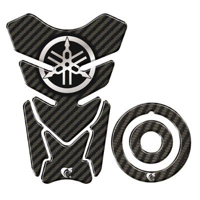 Adesivo Protetor Tanque E Bocal Moto Yamaha Diapasão Carbono Carbono 1