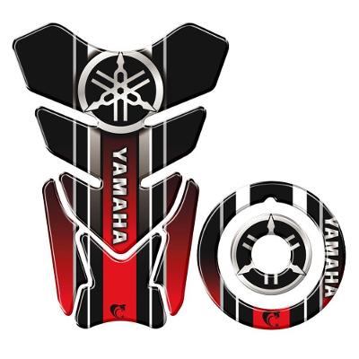 Adesivo Protetor Tanque E Bocal Yamaha Diapasão Vermelho