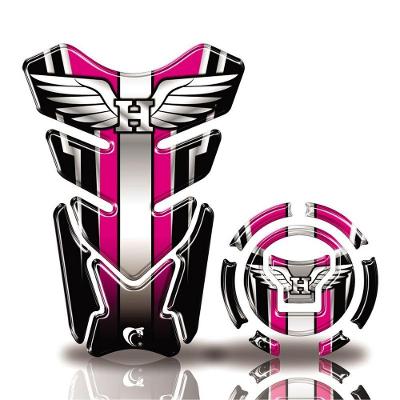 Kit Protetor Tanque Adesivo Moto Honda Acima 2018 Rosa Rosa