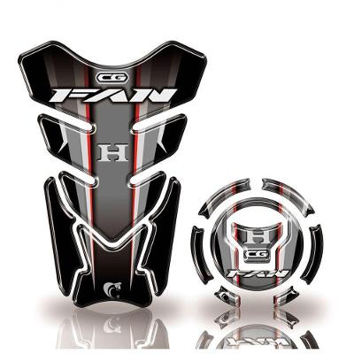 Adesivo Protetor Tanque E Bocal Honda Cg Fan + 2018 Preto