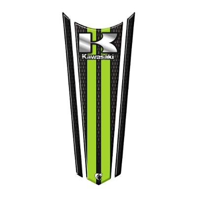 Adesivo Faixa Gravata Resinado Tanque Moto Kawasaki Verde