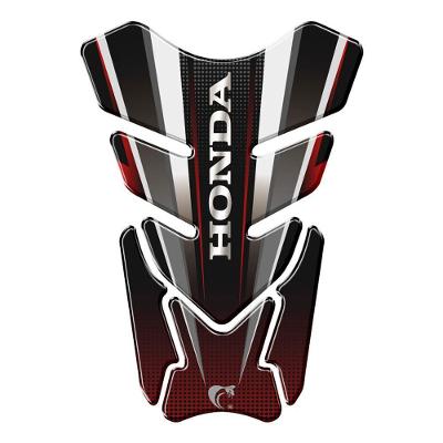 Adesivo Resinado Protetor De Tanque Moto Qualquer Moto Honda Vermelho Vermelho E Preto