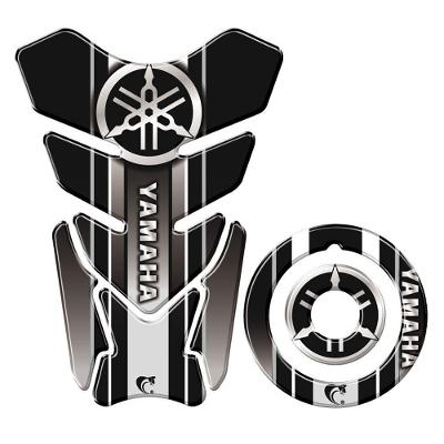 Adesivo Protetor Tanque E Bocal Yamaha Diapasão Cinza