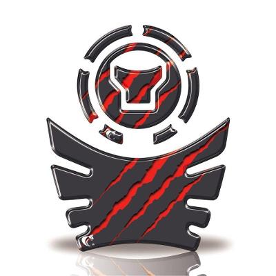 Kit Protetor Tanque E Bocal Moto Honda Acima 2018 Vermelho