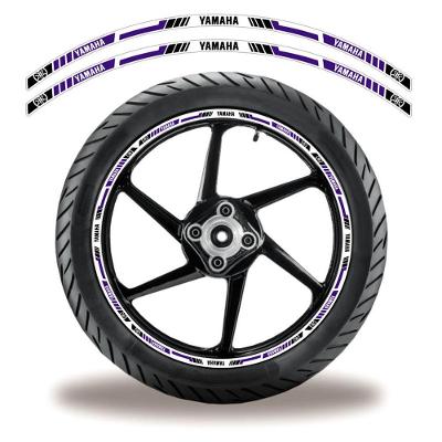Adesivo Refletivo Friso Roda Moto Yamaha Azul Azul 5