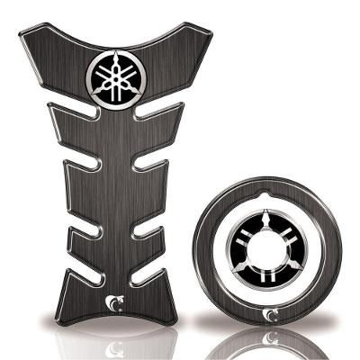 Adesivo Protetor Tanque E Bocal Moto Yamaha Diapasão Preto