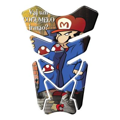 Protetor De Tanque Adesivo Moto Honda Yamaha Suzuki Super Mario Vermelho