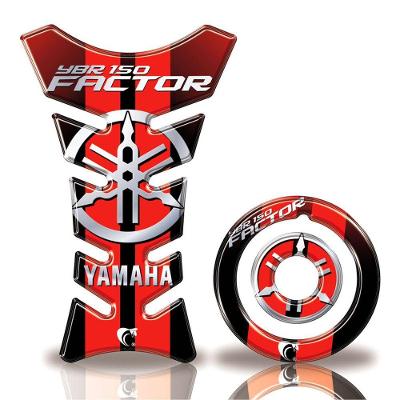 Adesivo Protetor Tanque E Bocal Moto Yamaha Factor 150 Ano + 2016 Vermelho