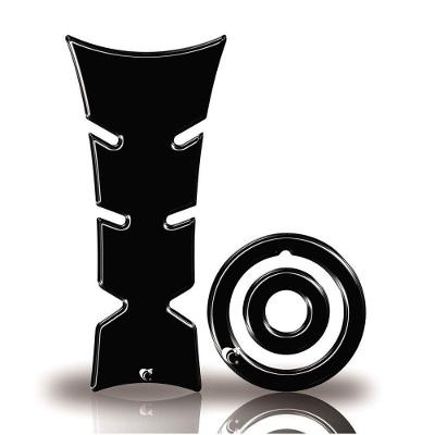 Kit Protetor De Tanque E Bocal Moto Yamaha Preto Neutro Preto