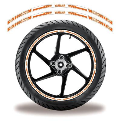 Adesivo Refletivo Friso Roda Moto Yamaha Laranja Laranja
