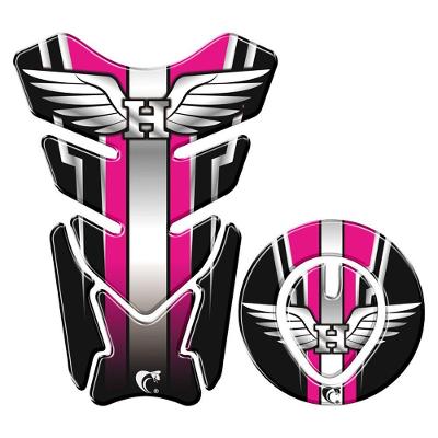 Protetor Tanque E Bocal Adesivo Moto Honda Asa Até 2017 Rosa