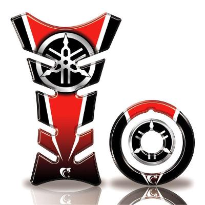 Adesivo Protetor Tanque Moto Yamaha 125/150 Ano + 2016 Vermelho