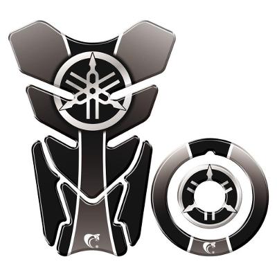 Adesivo Protetor Tanque E Bocal Moto Yamaha Diapasão Preto