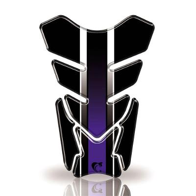 Protetor De Tanque Adesivo Listra, Moto Honda, Yamaha E Suzuki Varias Cores Azul E Preto