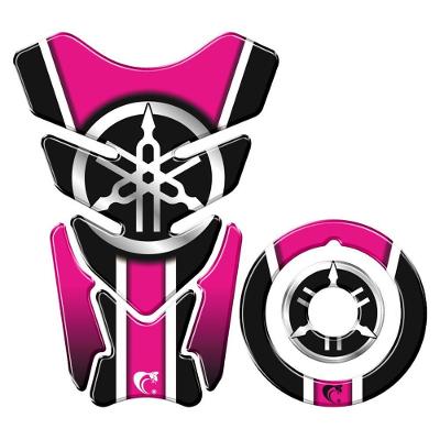 Adesivo Protetor Tanque E Bocal Moto Yamaha Diapasão Pink