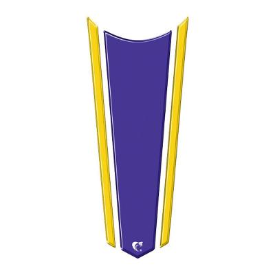 Adesivo Faixa Gravata Resinado Tanque Moto Honda Azul Azul E Dourado