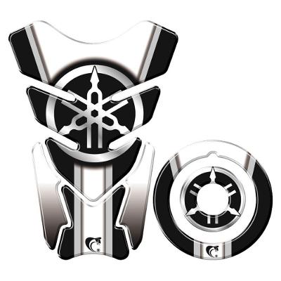 Adesivo Protetor Tanque E Bocal Moto Yamaha Diapasão Branco