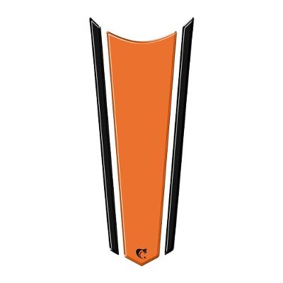 Adesivo Faixa Gravata Resinado Tanque Moto Honda Laranja Laranja E Preto