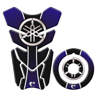 Adesivo Protetor Tanque E Bocal Moto Yamaha Diapasão Azul