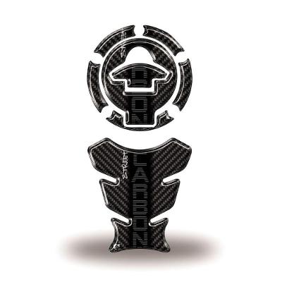 Adesivo Protetor Tanque E Bocal Moto Yamaha Carbono Preto