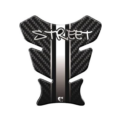 Adesivo Protetor De Tanque Moto Honda Yamaha Street Preto Cinza