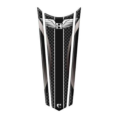 Adesivo Faixa Gravata Resinado Tanque Moto Honda Preto Asa Preto